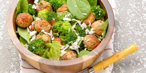 Photo de la Recette: Salade de Mini-Boulettes