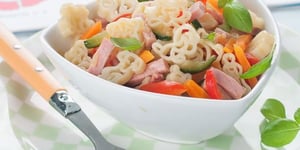 Photo de la Recette: Salade de Pâtes au Jambon et Petits Légumes