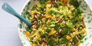 Salade de Petites Pâtes et Haricots Verts aux Fruits Secs