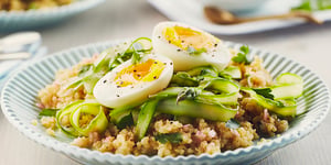 Photo de la Recette: Salade de Quinoa et D’asperges Émincées avec Oeufs