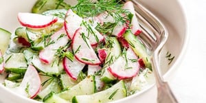 Photo de la Recette: Salade de Radis et de Concombre