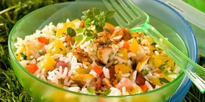 Photo de la Recette: Salade de Riz au Poulet et aux Abricots