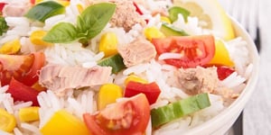 Photo de la Recette: Salade de Riz au Thon Légumes et Mayonnaise