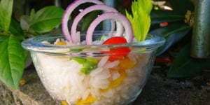Photo de la Recette: Salade de Riz Colorée et Vinaigrette Citronnée