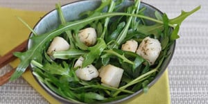 Photo de la Recette: Salade de Roquette aux Pétoncle