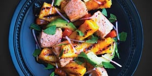 Photo de la Recette: Salade de Saumon et D’ananas Grillés