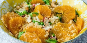 Photo de la Recette: Salade de Semoule à L'orange aux Radis et Noix de Cajou