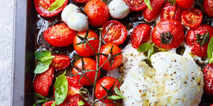 Salade de Tomates Rôties et Buratta