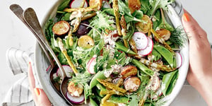 Salade de Verdure aux Asperges et aux Grelots