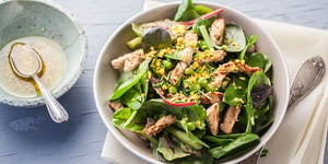Photo de la Recette: Salade D’émincé de Veau à la Verde et Vinaigrette Mimosa