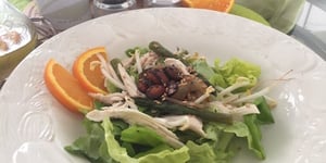 Photo de la Recette: Salade Dinde et Vinaigrette à L'orange