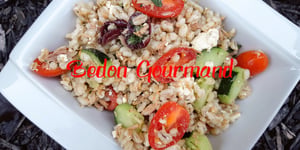 Salade D'orge et de Thon à la Grecque
