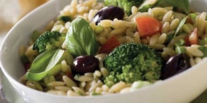 Photo de la Recette: Salade d'orzo au Poisson et Légumes d'hier