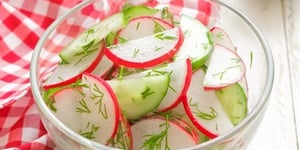 Photo de la Recette: Salade Fraîche de Concombre et Radis