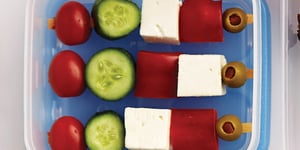 Photo de la Recette: Salade Grecque sur Bâtonnet