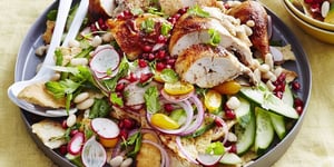 Photo de la Recette: Salade Orientale Haricots-Concombre