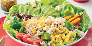 Salade Tex-mex au Popcorn