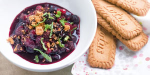 Salade Tiède de Fruits Rouges aux Spéculoos