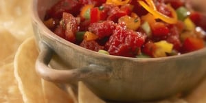 Photo de la Recette: Salsa aux Gros Morceaux de Tomates et aux Trois Poivrons