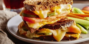 Photo de la Recette: Sandwich au Fromage Grillé sans Lactose