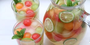 Sangria au Melon ainsi que sa Version Sans Alcool