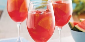 Photo de la Recette: Sangria Rosée au Melon D’eau