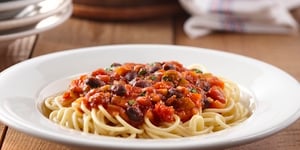 Photo de la Recette: SAUCE À SPAGHETTI AUX HARICOTS NOIRS