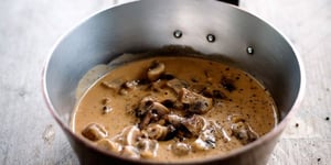 Sauce aux Champignons à la Crème et Cognac