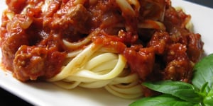 Photo de la Recette: Sauce à la Tomate et aux Saucisses Italiennes