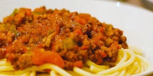 SAUCE BOLOGNAISE AU PORC CUISSON LENTE