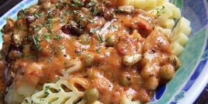 Photo de la Recette: SAUCE ROSÉE ET NOIX DE PIN