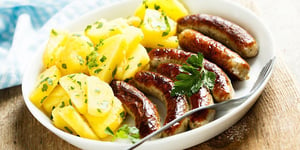 Photo de la Recette: Saucisse de Toulouse aux Pommes de terre Poêlées