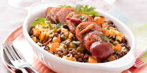 Photo de la Recette: Saucisses aux Lentilles