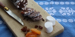 Photo de la Recette: Saucisson en Chocolat (sans gluten)