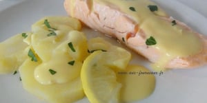 Photo de la Recette: Saumon au Beurre Blanc