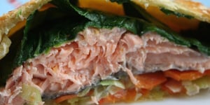 Photo de la Recette: Saumon en Croûte à la Julienne de Légumes de Mercotte