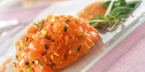 Photo de la Recette: Saumon Fumé Façon Tartare