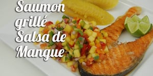 Photo de la Recette: Saumon Grillé Salsa de Mangue