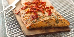 Photo de la Recette: Saumon Grillé sur une Planche de Cèdre