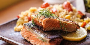 Photo de la Recette: Saumon Moelleux et Croustillant
