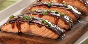 Photo de la Recette: Saumon sur Planche de Cèdre