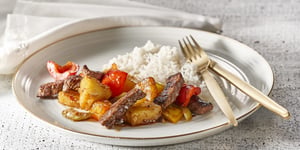 Photo de la Recette: Sauté de Bœuf à L’ananas