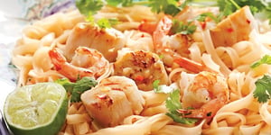 Sauté de Fruits de Mer et Nouilles de Riz