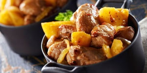 Photo de la Recette: Sauté de Porc Breton à L'ananas et aux Marrons