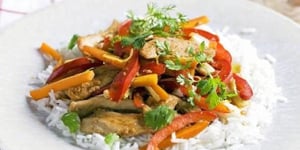 Photo de la Recette: Sauté de Poulet et de Poivrons