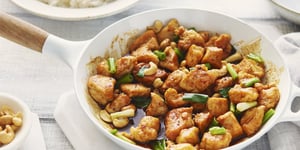 Sauté Thaï de Poulet et Cajous avec Riz