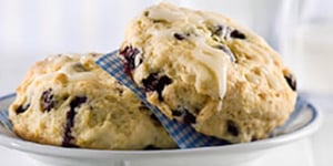 Photo de la Recette: Scones au Citron et aux Bleuets