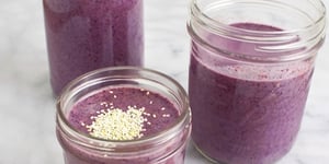 Photo de la Recette: SMOOTHIE À L’ÉRABLE, AUX BLEUETS ET AU BEURRE D’AMANDES