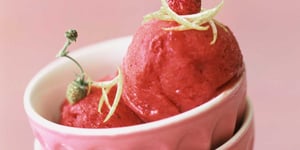 Photo de la Recette: Sorbet aux Fraises des Bois