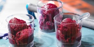 Photo de la Recette: Sorbet aux Petits Fruits, Betteraves et Érable